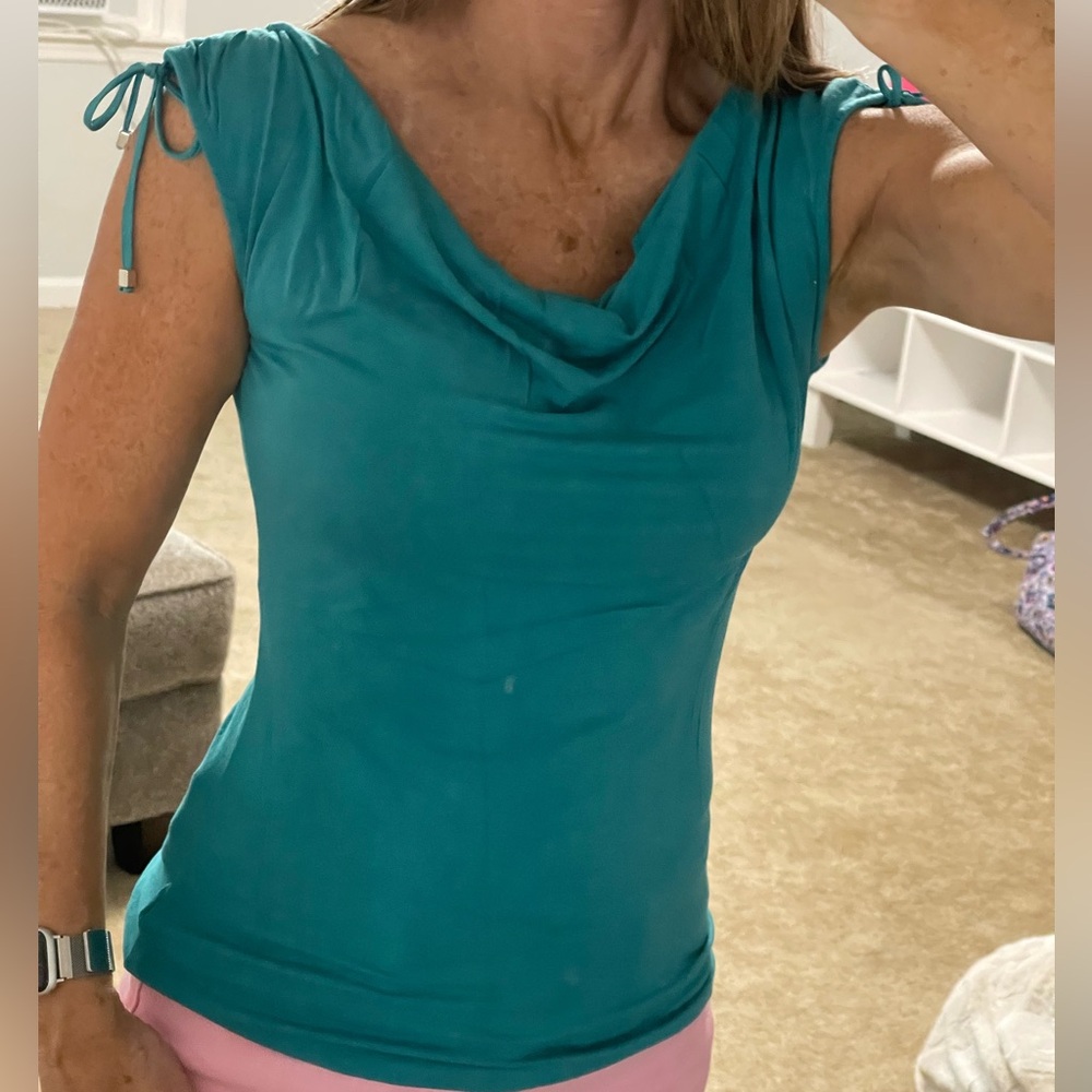WHBM cowl neck top